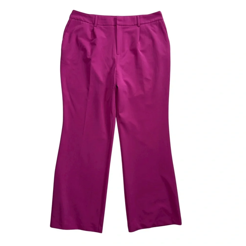 Eloquii Fuchsia Pink Wide Leg Dress Pants Women's Size 14